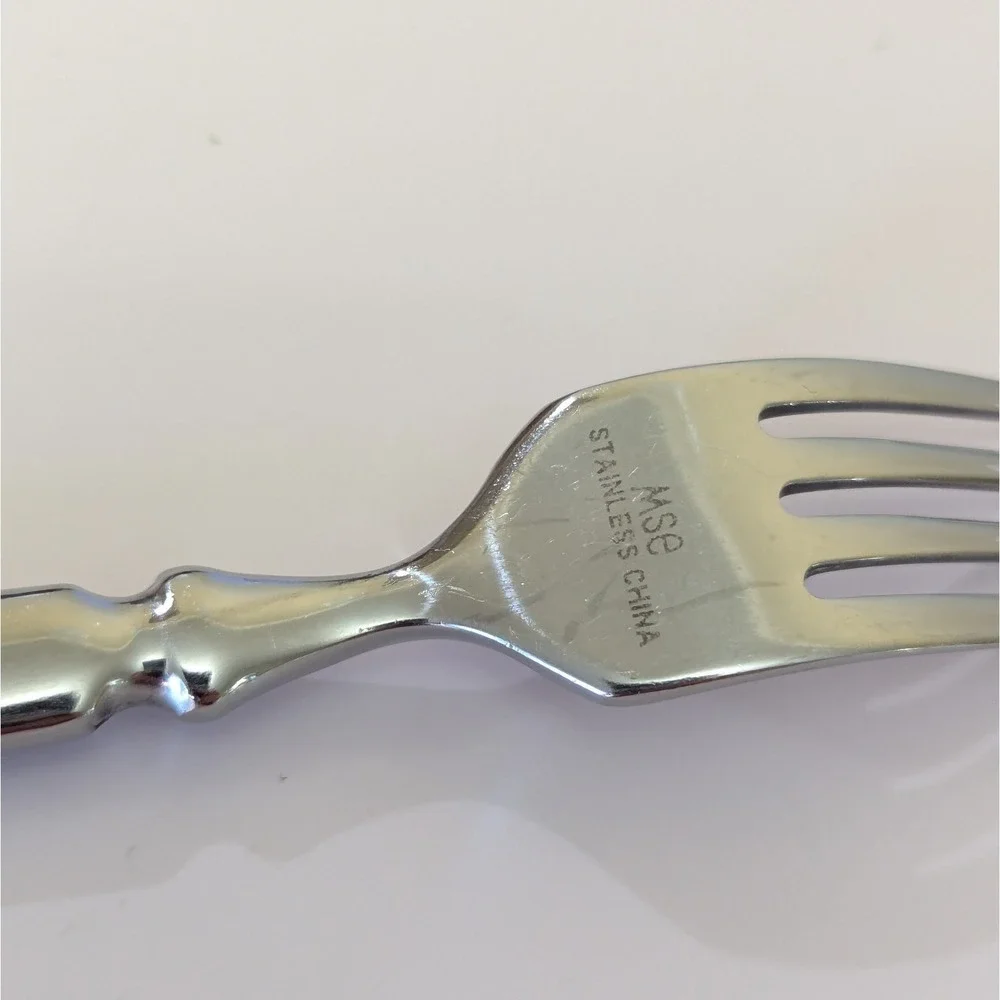 MSE Martha Stewart EMPIRE Stainless Flatware Salad Fork Heavy Handle 7 1/4